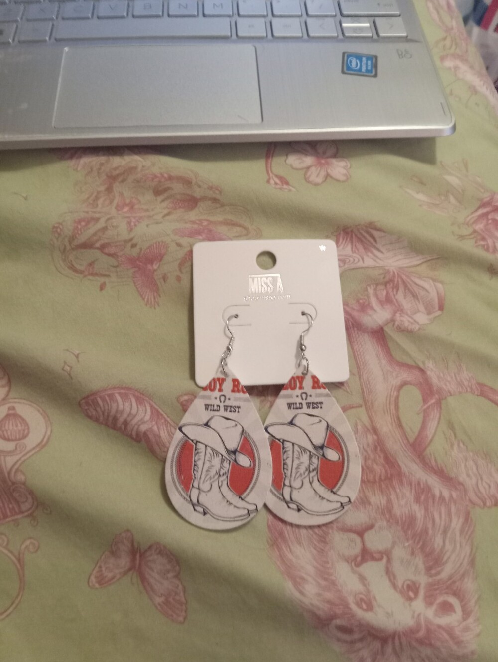 NWOT Women's Western Rodeo Dangle Earrings